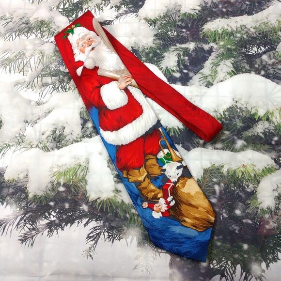 Hallmark Design Collection Santa Necktie - Picture 1 of 3